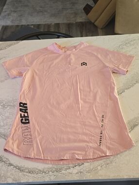 RAWGEAR Pink Athletic Tee - RAW GEAR Print